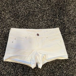 american eagle white shorts